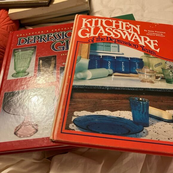 Depression Glass Books Lot of 2 - Picture 1 of 3